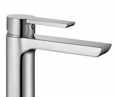 Baterie lavoar Argus Chrom High, montaj pe blat sau lavoar, alama, crom, perlator aer [1]