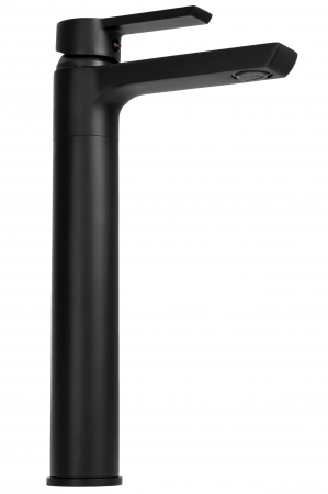 Baterie lavoar Argus Negru Black inalta, montaj pe blat sau lavoar, alama, negru, perlator aer [2]