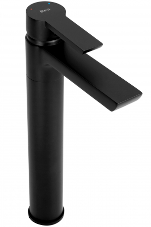 Baterie lavoar Argus Negru Black inalta, montaj pe blat sau lavoar, alama, negru, perlator aer [3]