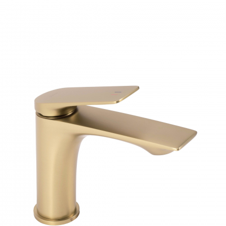 Baterii Lavoar - Baterie lavoar Avalon Brush Gold Low, montaj pe blat sau lavoar, alama, auriu, perlator aer