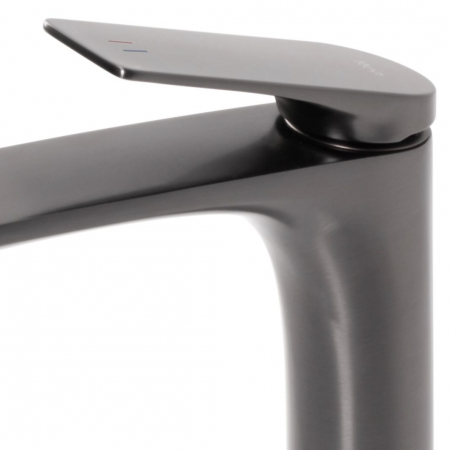 Baterie lavoar Avalon Titanium High, montaj pe blat sau lavoar, alama, titanium, perlator aer [4]