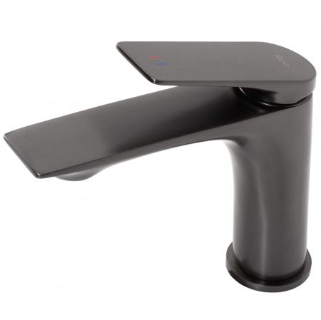 Baterie lavoar Avalon Titanium Low, montaj pe blat sau lavoar, alama, titanium, perlator aer [3]