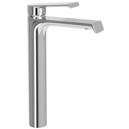 Baterii Lavoar - Baterie lavoar Hass Chrom High, montaj pe blat sau lavoar, alama, crom, perlator aer