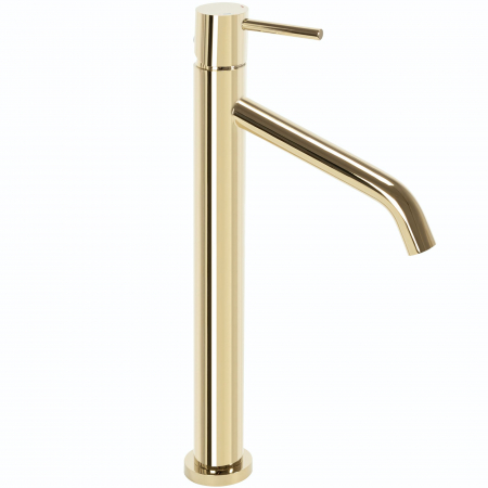 Baterie lavoar Level Gold High, montaj pe blat sau lavoar, alama, auriu, perlator aer [2]