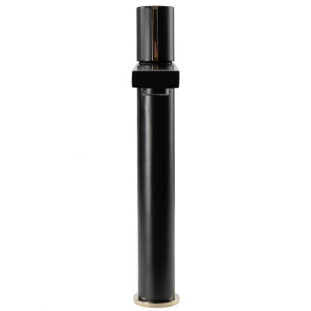 Baterie lavoar Neagra Aurie inalta, montaj pe blat sau lavoar, alama, negru, perlator aer [2]