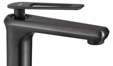 Baterie lavoar Negru Blade Old Black High, montaj pe blat sau lavoar, alama, negru, perlator aer [3]