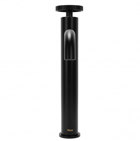 Baterie lavoar Negru Sonic, montaj pe blat sau lavoar, alama, negru [2]