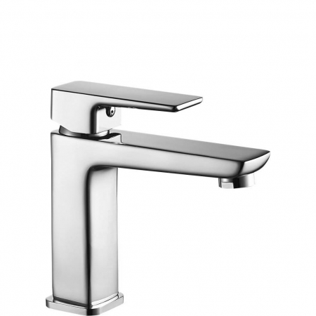 Baterii Lavoar - Baterie lavoar Orix Chrom Low, montaj pe blat sau lavoar, alama, crom, perlator aer