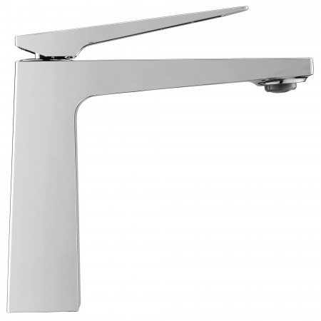 Baterie lavoar Parker Nickel Brush Inox Low, montaj pe blat sau lavoar, alama, nichel, perlator aer [1]
