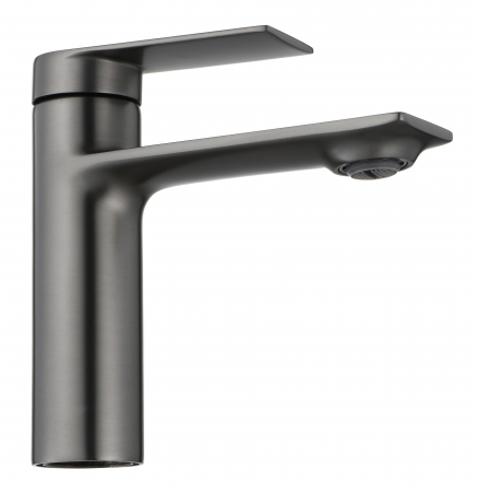 Baterie lavoar Storm Titanium Low, montaj pe blat sau lavoar, alama, titanium, perlator aer [3]