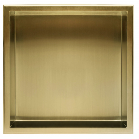 bathroom shelf 30x30 gold brush [4]