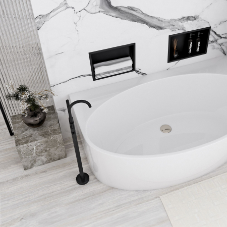 bathroom shelf 30x30 matte black [1]