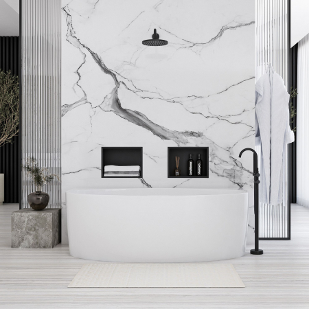 bathroom shelf 30x30 matte black [5]