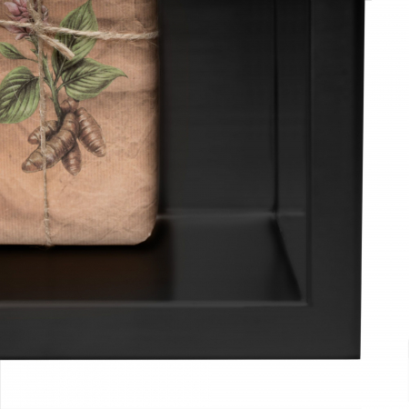 bathroom shelf 30x60 black matt [2]