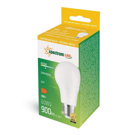 Bec cu LED cald E27 230V 9W WOJ+14611 [1]