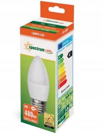 Bec LED Cald E-27 230V 6W Lumanare 13061 [1]