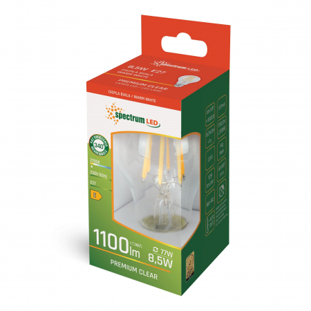 Bec LED GLS E-27  8,5W WOJ+14595 [1]