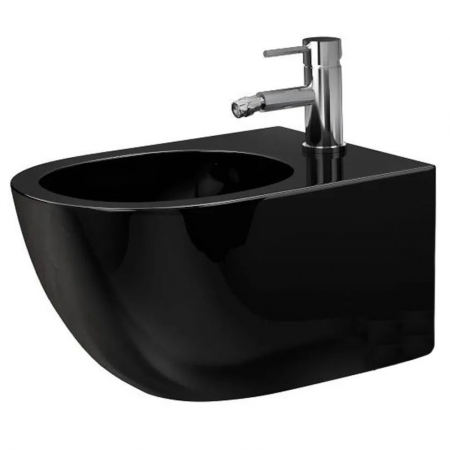 Vase WC si Bideuri - Bideu suspendabil Carlo Mini negru lucios