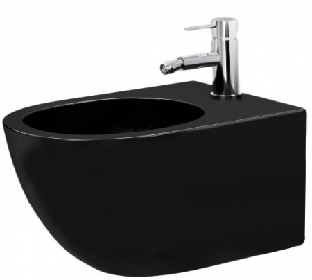 Vase WC si Bideuri - Bideu suspendabil Carlo Mini negru mat