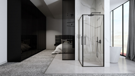 Cabina Abra Black 90x90, batanta [2]
