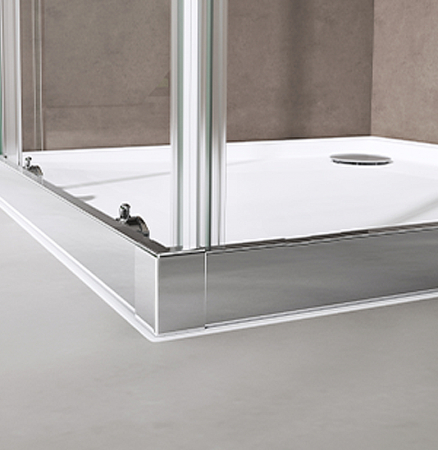 Cabina Astra 16LK, crom, sticla transparenta, usa glisanta, cu sau fara cadita, diverse dimensiuni [6]