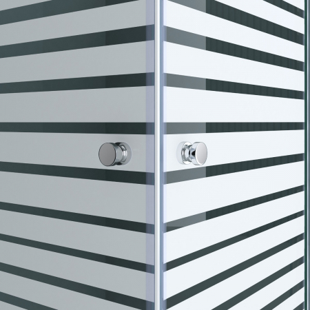 Cabina Astra 16MS, crom, sticla cu model, 2 usi glisante, cu sau fara cadita, diverse dimensiuni [4]