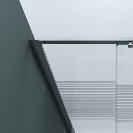 Cabina Astra 16MS, crom, sticla cu model, 2 usi glisante, cu sau fara cadita, diverse dimensiuni [6]
