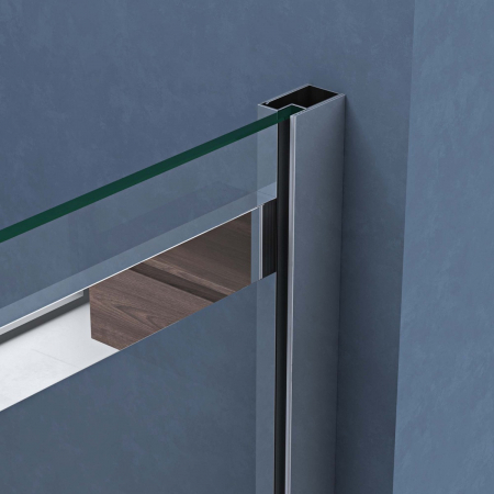 Cabina Astra 18K, crom, sticla transparenta, usa glisanta, cu sau fara cadita, diverse dimensiuni [9]