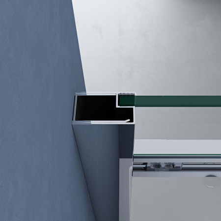 Cabina Astra 18K, crom, sticla transparenta, usa glisanta, cu sau fara cadita, diverse dimensiuni [8]
