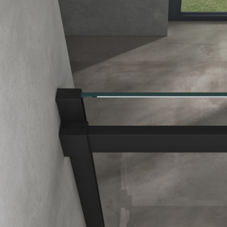 Cabina Astra 19K, negru, sticla transparenta, usa glisanta, fara cadita, diverse dimensiuni [5]