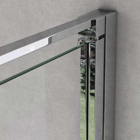 Cabina Astra 37K, crom, sticla transparenta, usa pliabila, cu sau fara cadita, diverse dimensiuni [2]