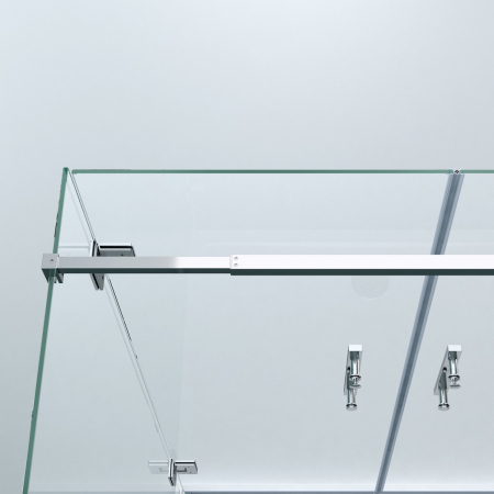 Cabina Astra 40UK, crom, sticla transparenta, 2 usi batante, cu sau fara cadita, diverse dimensiuni [4]