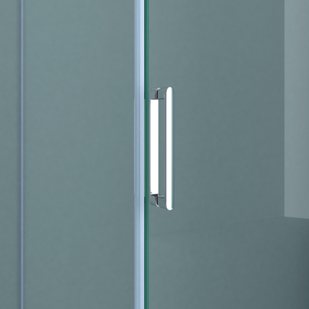Cabina Astra R17-2, crom, sticla transparenta, usa glisanta, cu sau fara cadita, diverse dimensiuni [2]