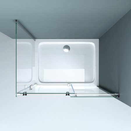 Cabina Astra R17, crom, sticla transparenta, usa glisanta, cu sau fara cadita, diverse dimensiuni [2]