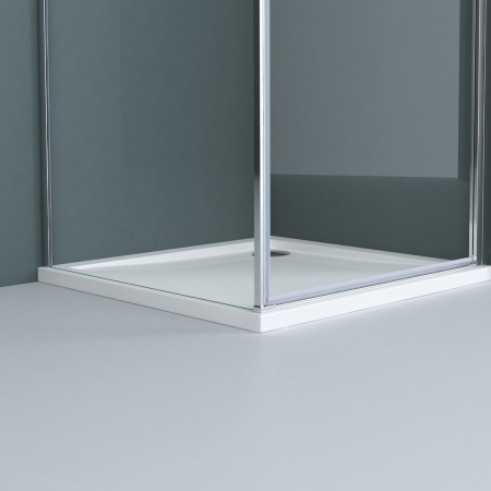 Cabina Astra R36, crom, sticla transparenta, usa batanta, cu sau fara cadita, diverse dimensiuni [2]