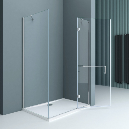 Cabina Astra R4, crom, sticla transparenta, usa batanta, cu sau fara cadita, diverse dimensiuni [1]