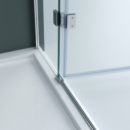 Cabina Astra R4, crom, sticla transparenta, usa batanta, cu sau fara cadita, diverse dimensiuni [6]