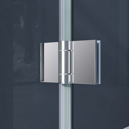 Cabina Astra R5, crom, sticla transparenta, usa batanta, cu sau fara cadita, diverse dimensiuni [3]