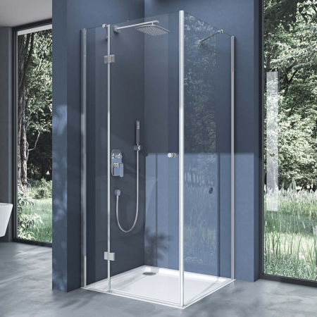 Cabine de duș - Cabina Astra R5, crom, sticla transparenta, usa batanta, cu sau fara cadita, diverse dimensiuni