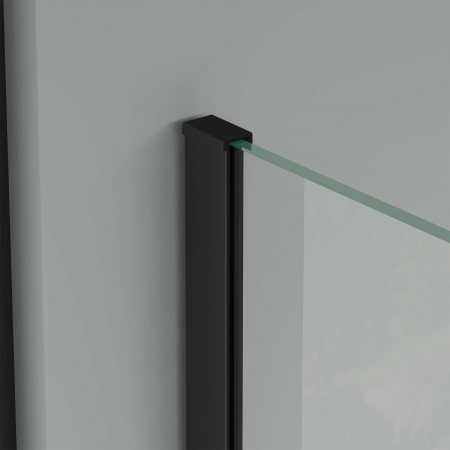 Cabina Astra Rav12, negru, sticla transparenta, usa glisanta, fara cadita, diverse dimensiuni [7]