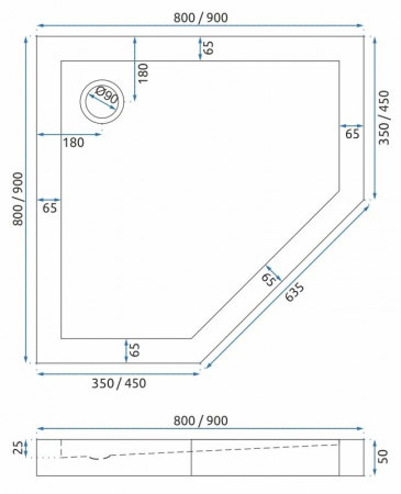 Cabina Diamond Black, batanta, cu sau fara cadita, negru [14]