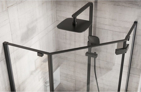 Cabina Diamond Black, batanta, cu sau fara cadita, negru [4]