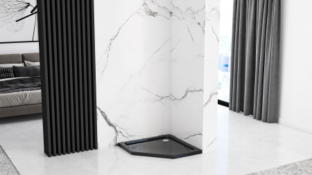 Cabina Diamond Black, batanta, cu sau fara cadita, negru [6]