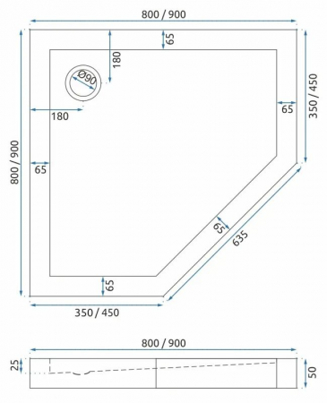 Cabina Diamond Gold, batanta, cu sau fara cadita, auriu [9]