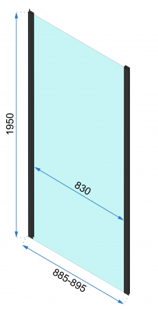 Cabina Rapid Fold 3, pliabila, negru [10]