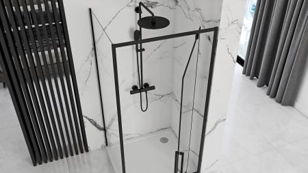 Cabina Rapid Swing Black 2, batanta, negru [2]