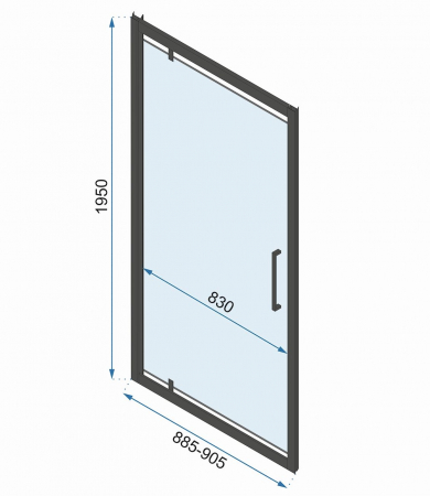 Cabina Rapid Swing Chrome 3, batanta, crom [5]