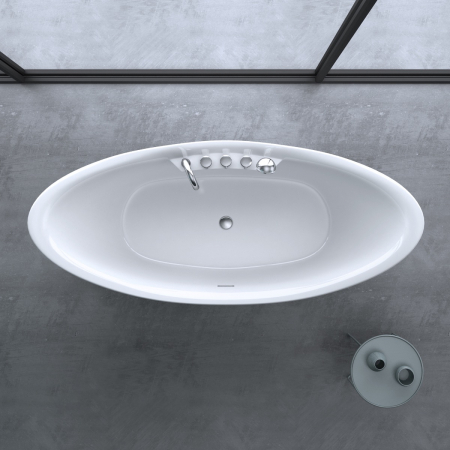 Cadă Astra V603, acril, 180x80 cm, freestanding [6]