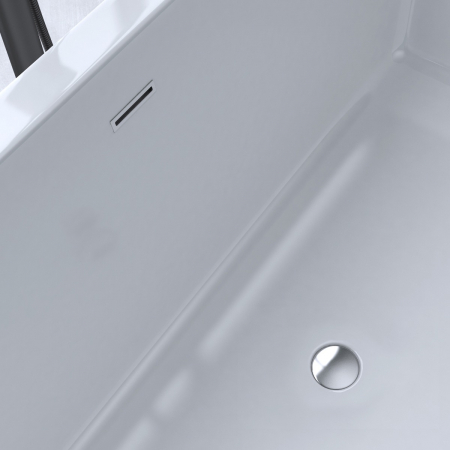 Cadă dreptunghiulară Astra V509, acril, 180x80 cm, freestanding [7]