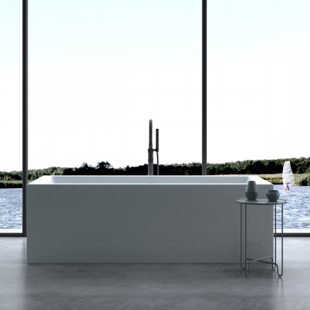 Cadă dreptunghiulară Astra V509, acril, 180x80 cm, freestanding [4]